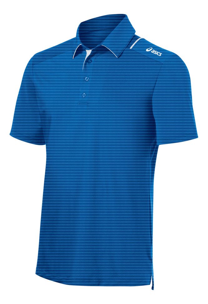 Mens ASICS Game Point Polo Short Sleeve Technical Tops