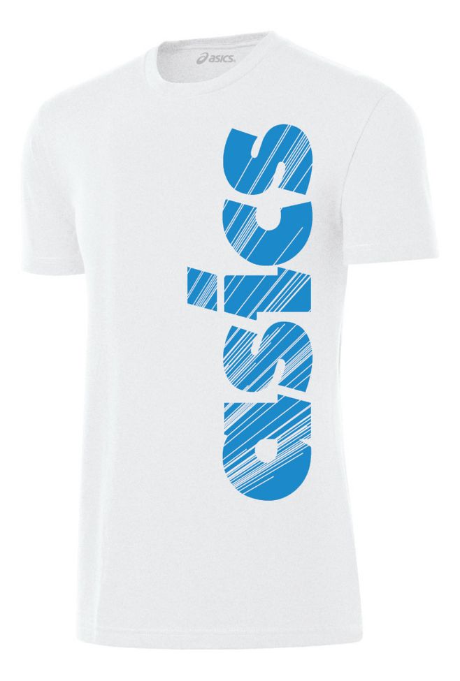 Mens ASICS Rays Tee Short Sleeve Technical Tops
