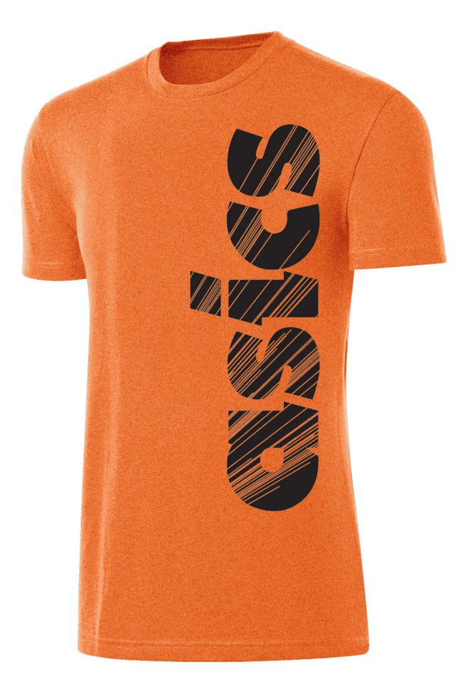 Mens ASICS Rays Tee Short Sleeve Technical Tops