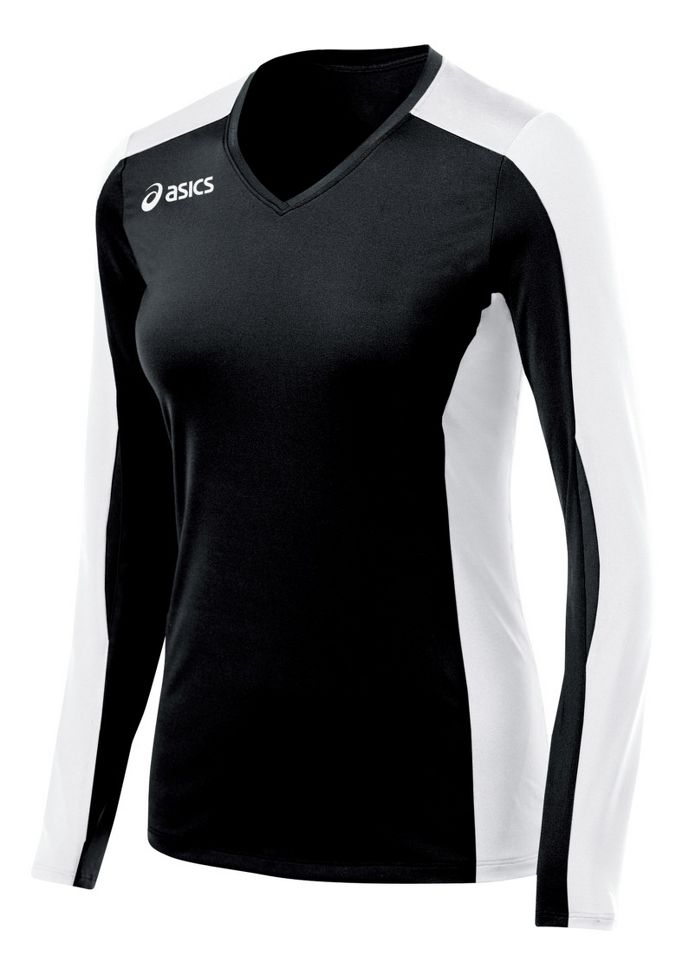 Womens ASICS Roll Shot Jersey Long Sleeve No Zip Technical Tops