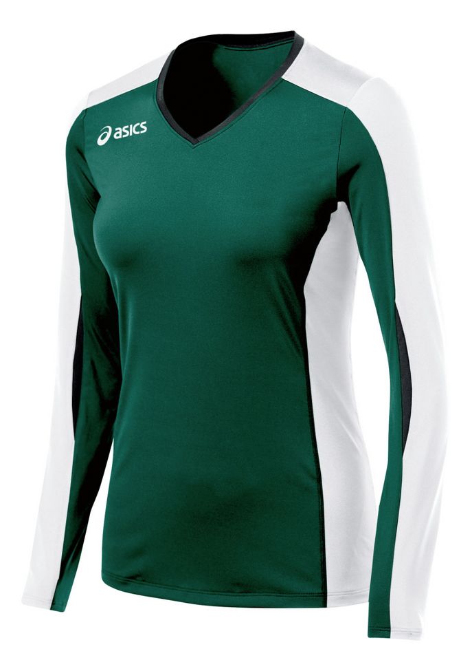 Womens ASICS Roll Shot Jersey Long Sleeve No Zip Technical Tops