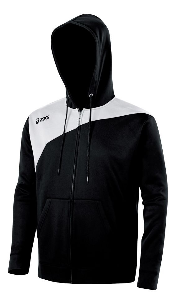 ASICS Poly Logo Fleece Warm-Up Hooded Jackets