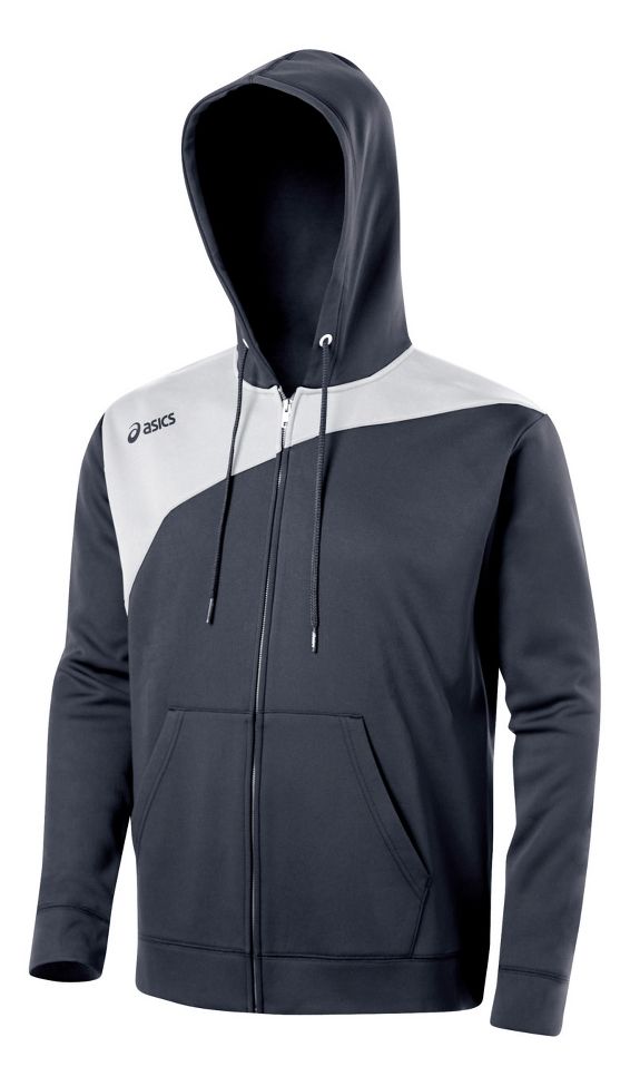 ASICS Poly Logo Fleece Warm-Up Hooded Jackets