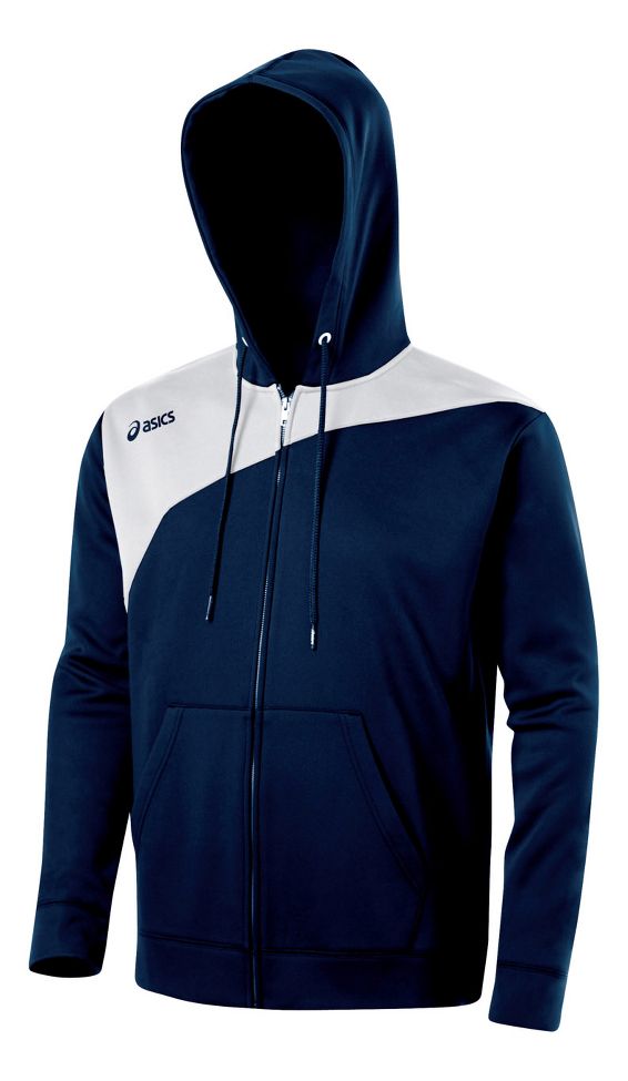 ASICS Poly Logo Fleece Warm-Up Hooded Jackets