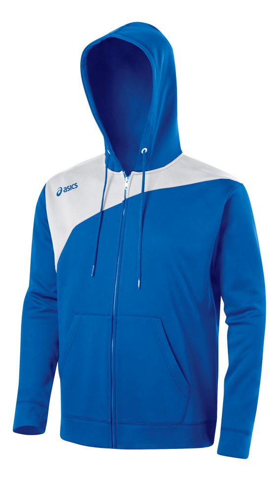 ASICS Poly Logo Fleece Warm-Up Hooded Jackets