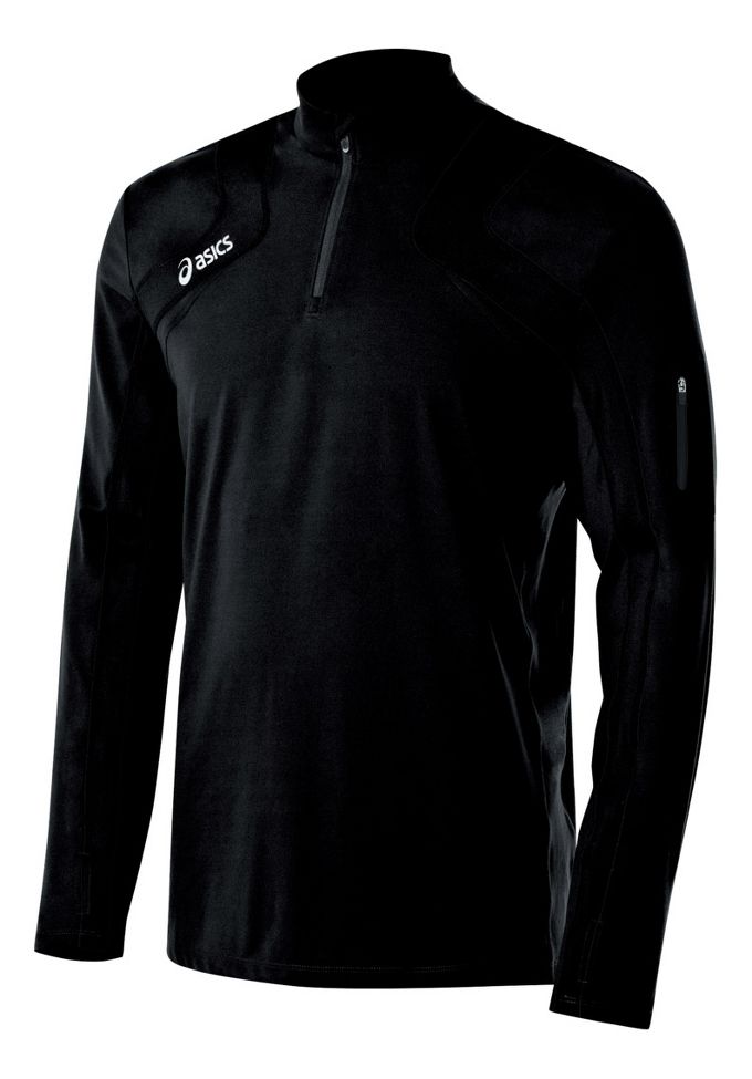 Mens ASICS Team Tech Long Sleeve 1/2 Zip Technical Tops