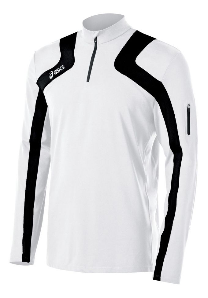 Mens ASICS Team Tech Long Sleeve 1/2 Zip Technical Tops