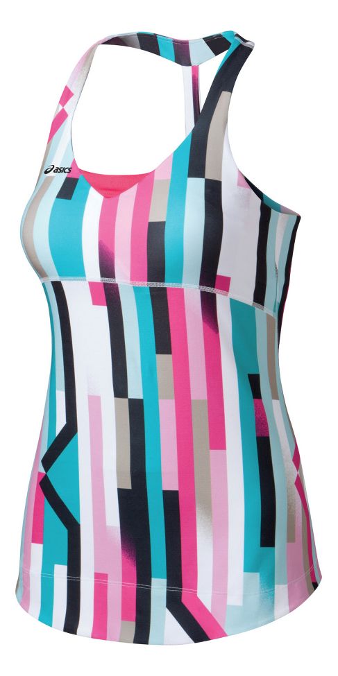 Womens ASICS Straight Sets Tank Technical Tops