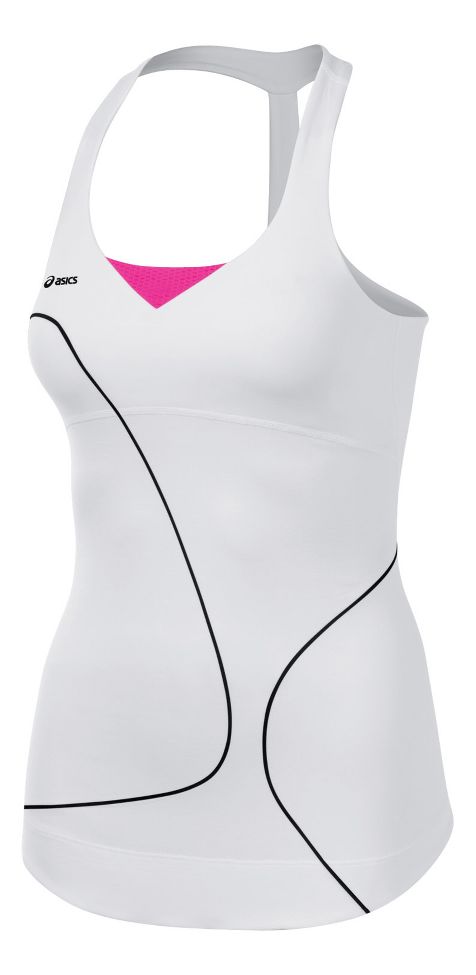 Womens ASICS Straight Sets Tank Technical Tops