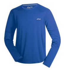Mens ASICS R/F Long Sleeve No Zip Top