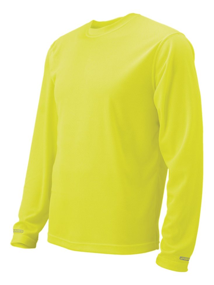 Mens Brooks Podium Long Sleeve No Zip Technical Tops