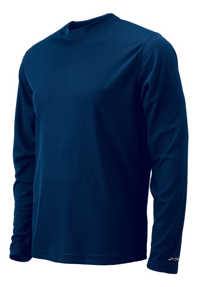Mens Brooks Podium Long Sleeve No Zip Technical Tops