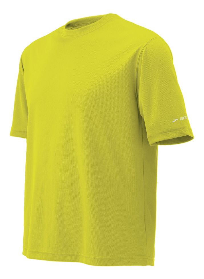 Mens Brooks Podium Short Sleeve Technical Tops