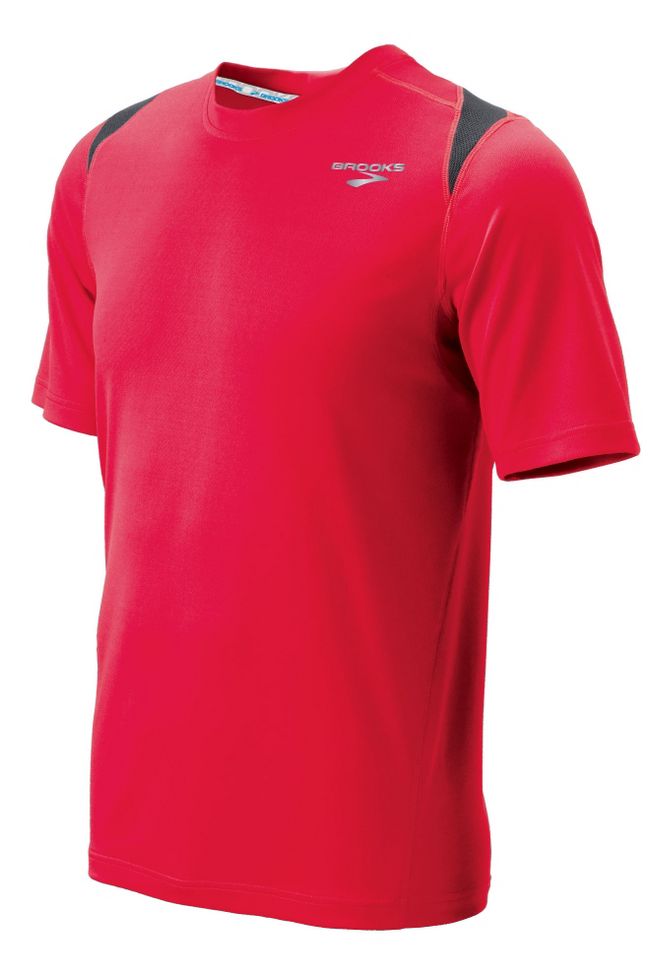 Mens Brooks Rev T Short Sleeve Technical Tops