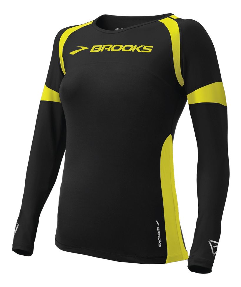 Womens Brooks ID Elite Long Sleeve No Zip Technical Tops