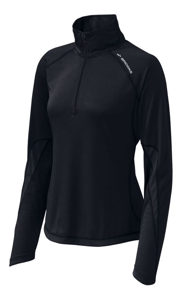 Womens Brooks Essential Run Long Sleeve 1/2 Zip Technical Tops