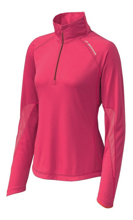 Womens Brooks Essential Run Long Sleeve 1/2 Zip Technical Tops