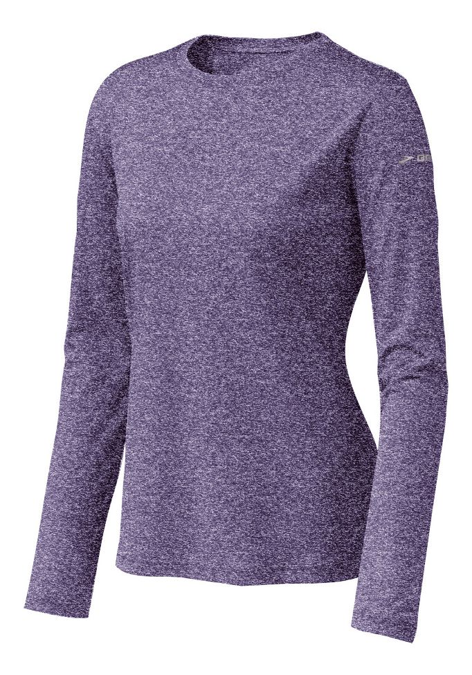 Womens Brooks EZ T Long Sleeve No Zip Technical Tops