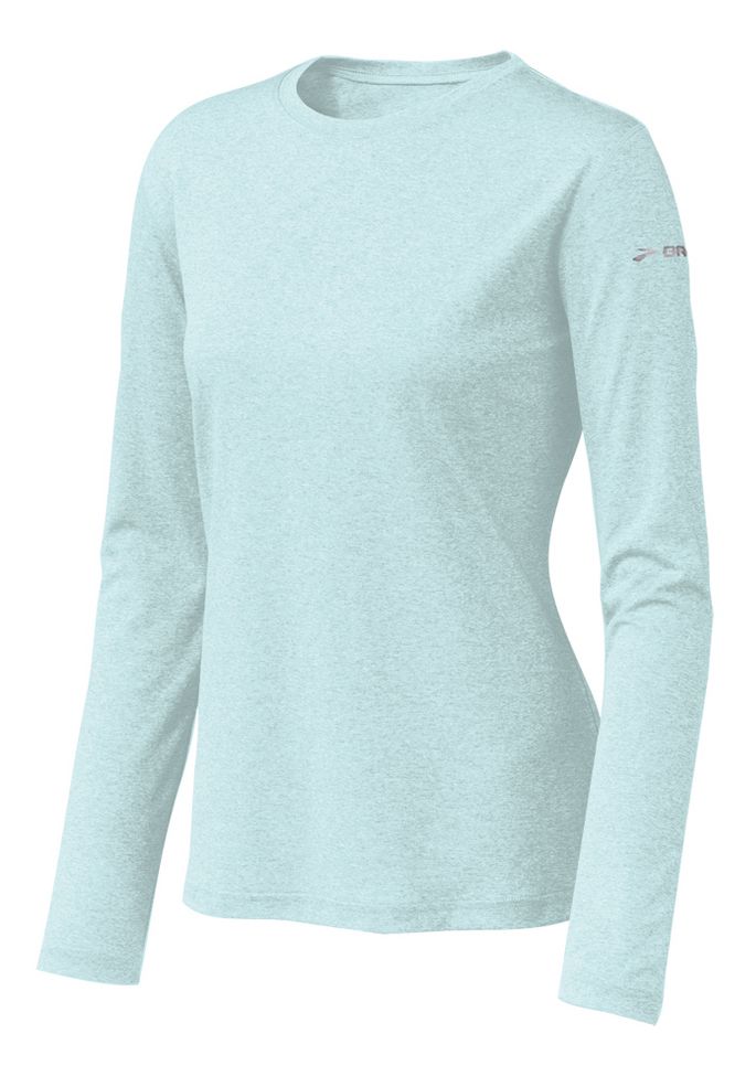 Womens Brooks EZ T Long Sleeve No Zip Technical Tops