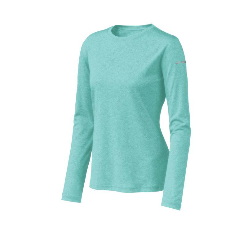 Womens Brooks EZ T Long Sleeve No Zip Technical Tops