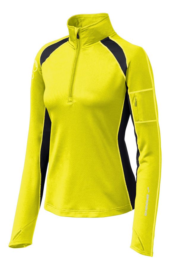 Womens Brooks Nightlife Infiniti 1/2 Zip Long Sleeve Technical Tops