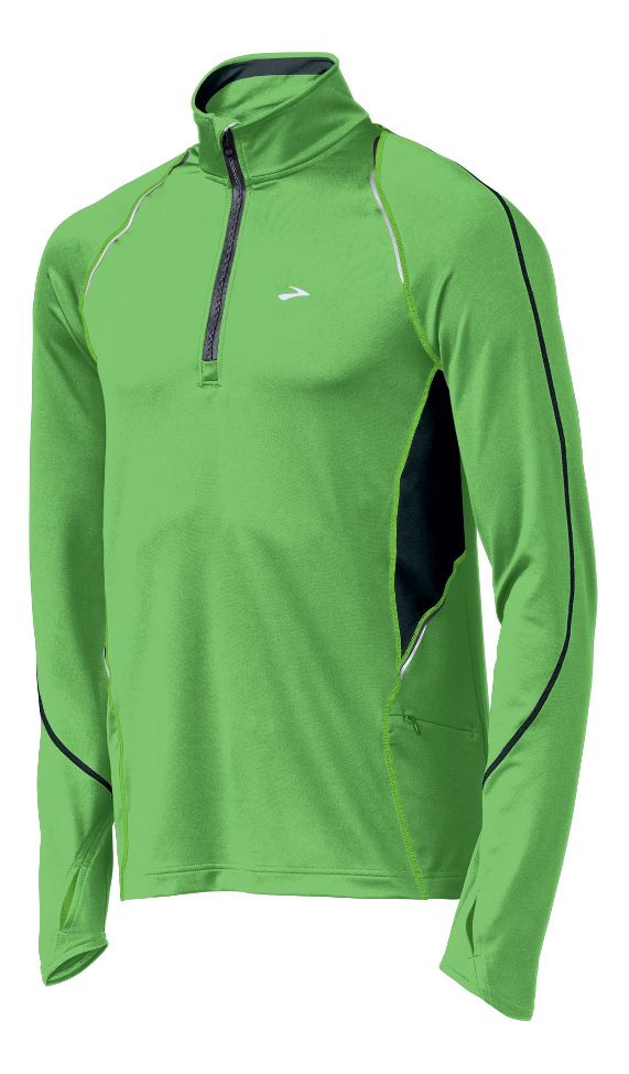 Mens Brooks Infiniti Long Sleeve 1/2 Zip Technical Tops