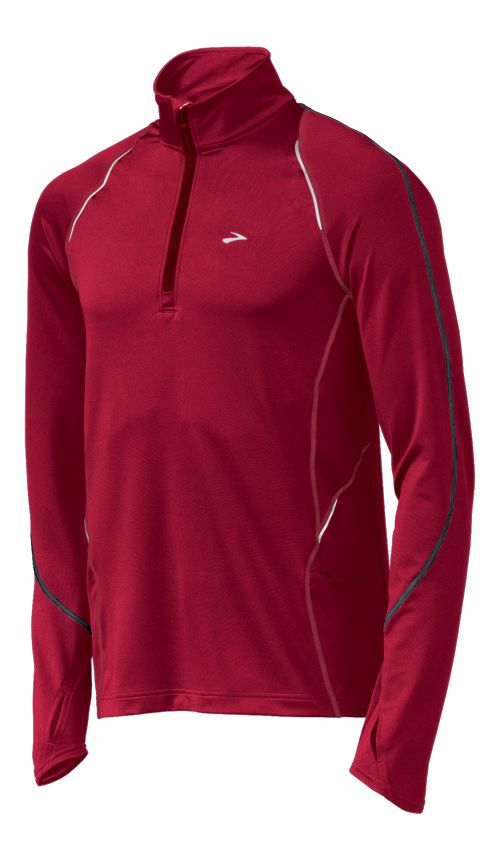 Mens Brooks Infiniti Long Sleeve 1/2 Zip Technical Tops
