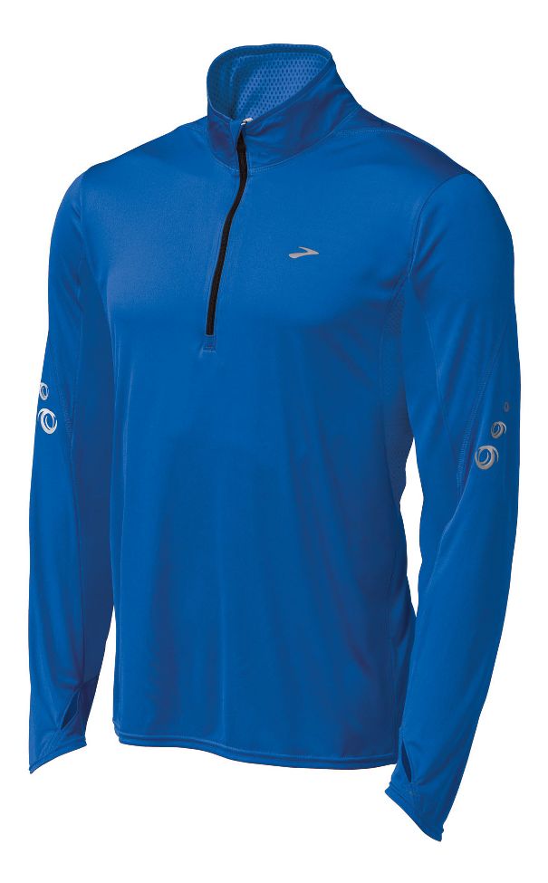 Mens Brooks HVAC Synergy Long Sleeve 1/2 Zip Technical Tops