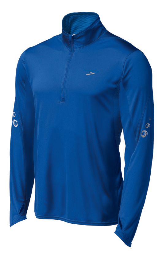 Mens Brooks HVAC Synergy Long Sleeve 1/2 Zip Technical Tops