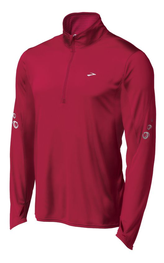 Mens Brooks HVAC Synergy Long Sleeve 1/2 Zip Technical Tops