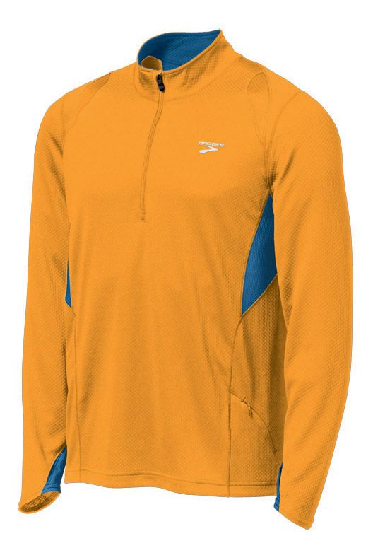 Mens Brooks Podium 1/2 Zip II Long Sleeve Technical Tops