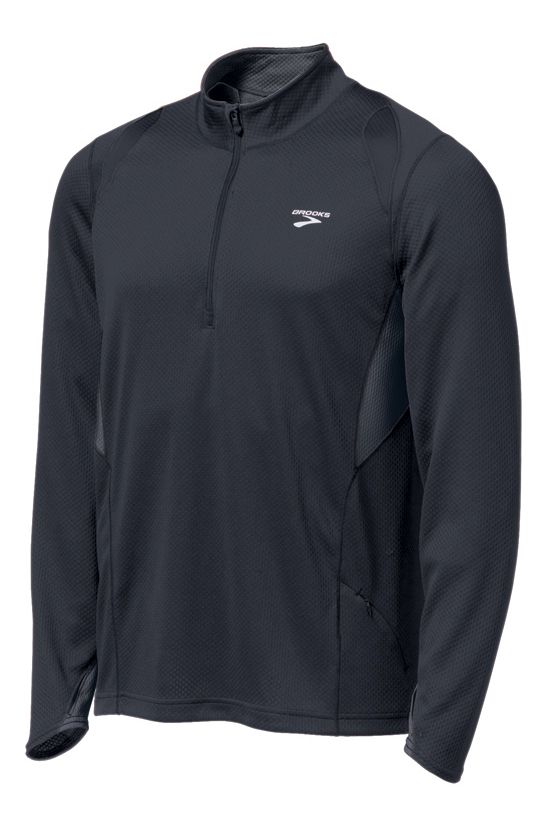 Mens Brooks Podium 1/2 Zip II Long Sleeve Technical Tops