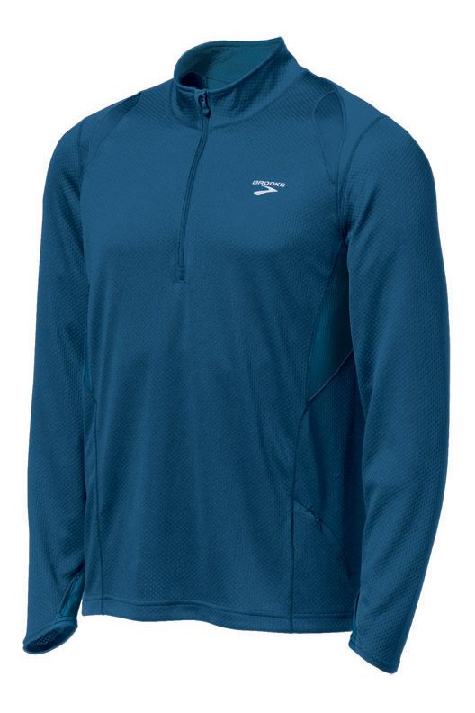Mens Brooks Podium 1/2 Zip II Long Sleeve Technical Tops