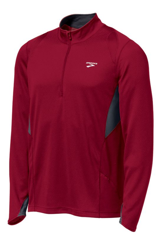 Mens Brooks Podium 1/2 Zip II Long Sleeve Technical Tops