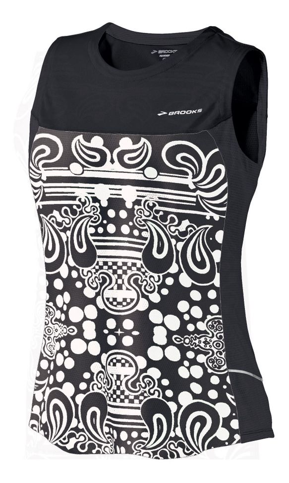 Womens Brooks HVAC Synergy Sleeveless Technical Tops
