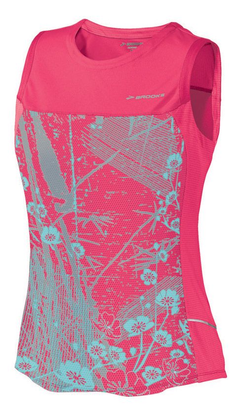 Womens Brooks HVAC Synergy Sleeveless Technical Tops