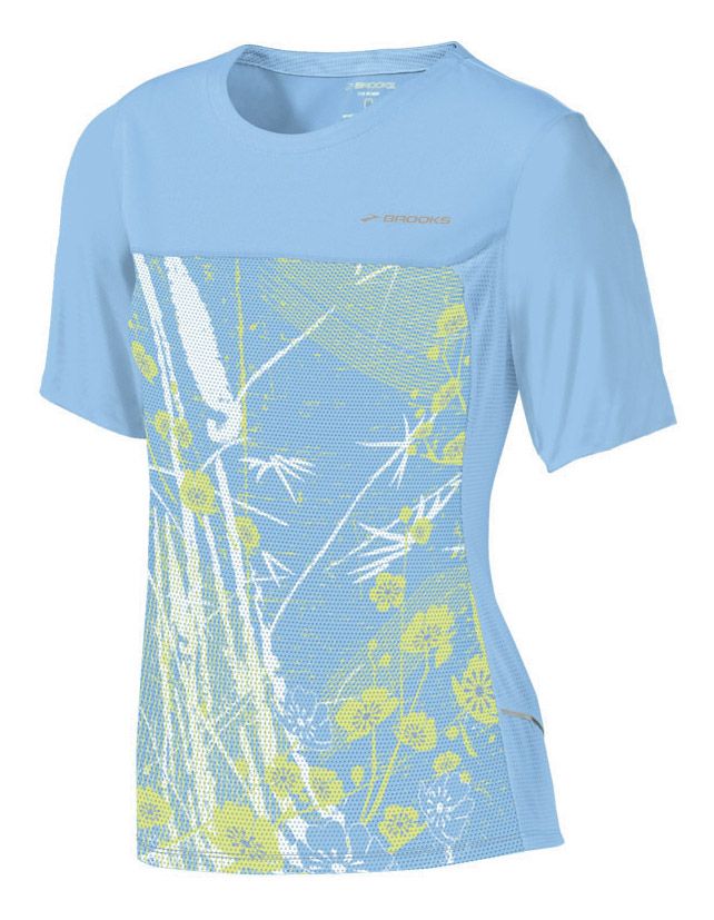 Womens Brooks HVAC Synergy Short Sleeve Technical Tops