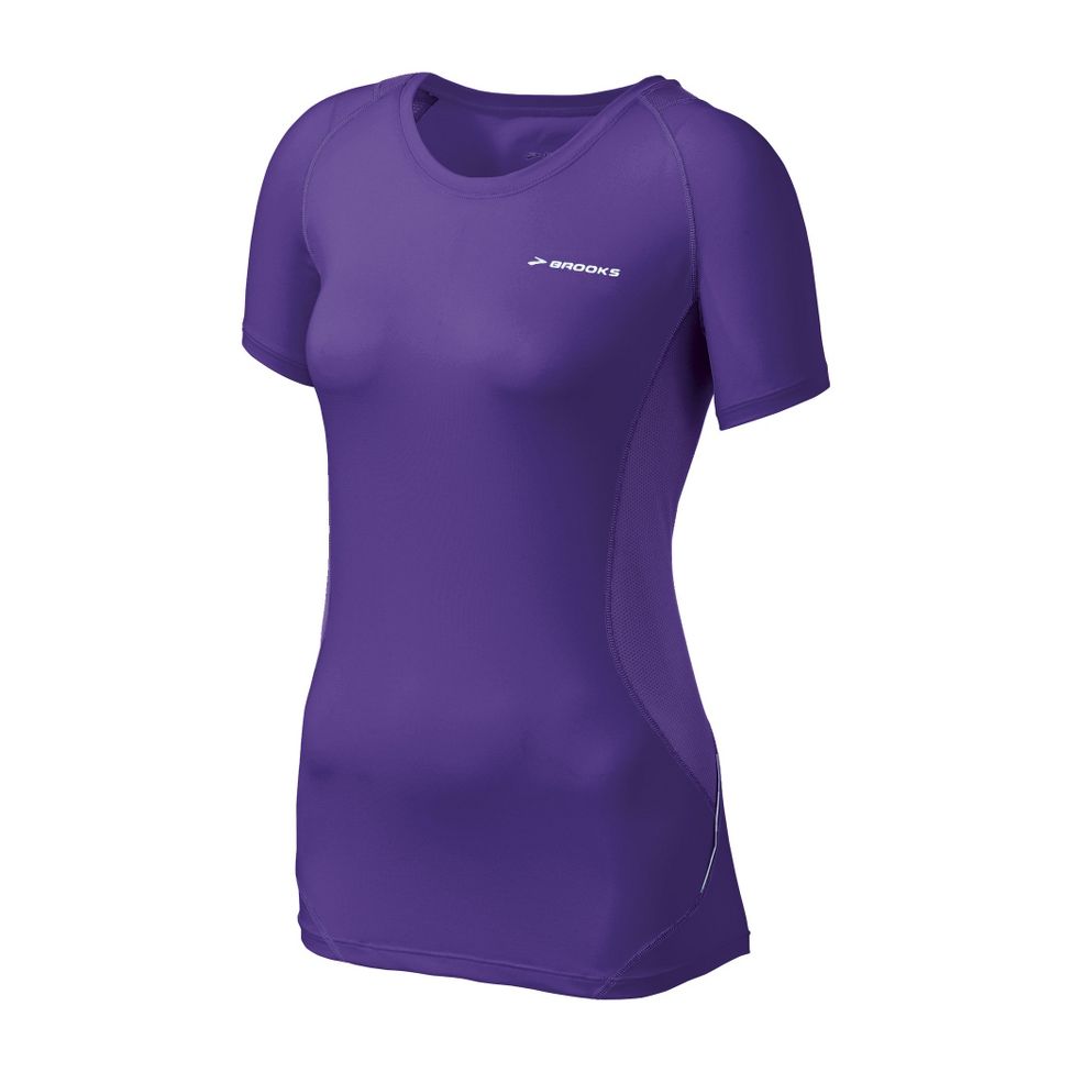 Womens Brooks Equilibrium Short Sleeve Short Sleeve Technical Tops