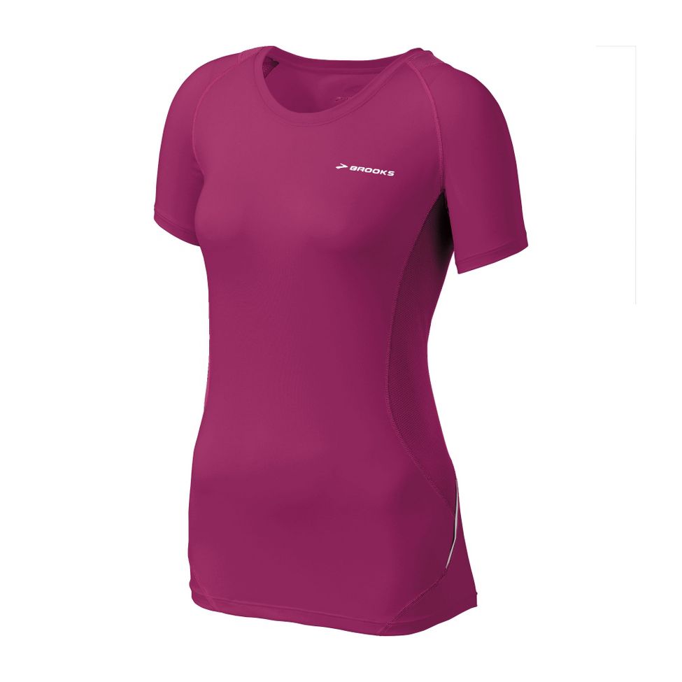 Womens Brooks Equilibrium Short Sleeve Short Sleeve Technical Tops