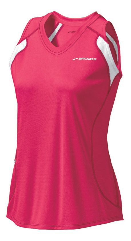 Womens Brooks Epiphany Sleeveless Technical Tops