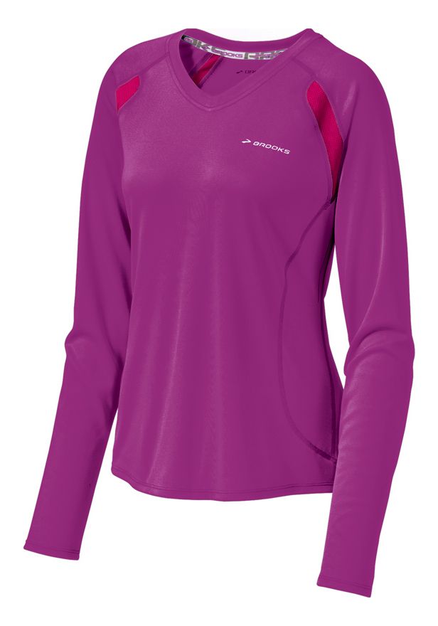 Womens Brooks Epiphany Long Sleeve No Zip Technical Tops