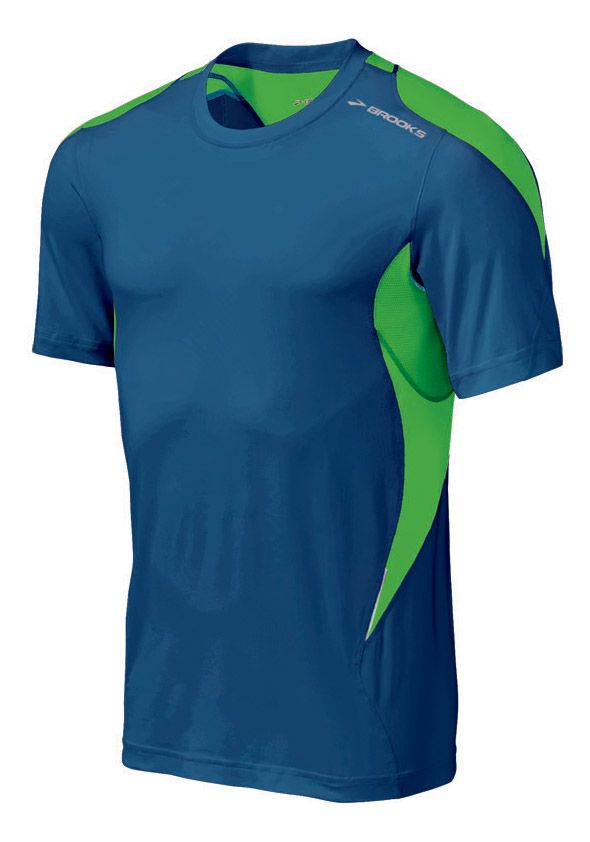 Mens Brooks Equilibrium Short Sleeve Short Sleeve Technical Tops
