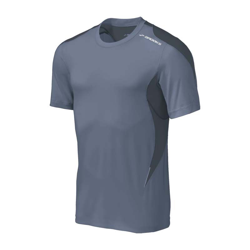 Mens Brooks Equilibrium Short Sleeve Short Sleeve Technical Tops