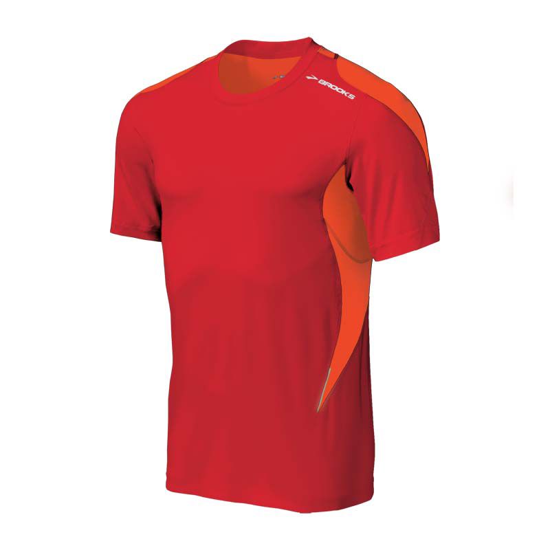 Mens Brooks Equilibrium Short Sleeve Short Sleeve Technical Tops