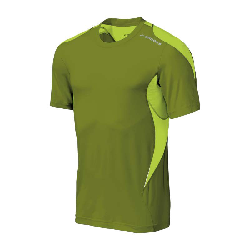 Mens Brooks Equilibrium Short Sleeve Short Sleeve Technical Tops
