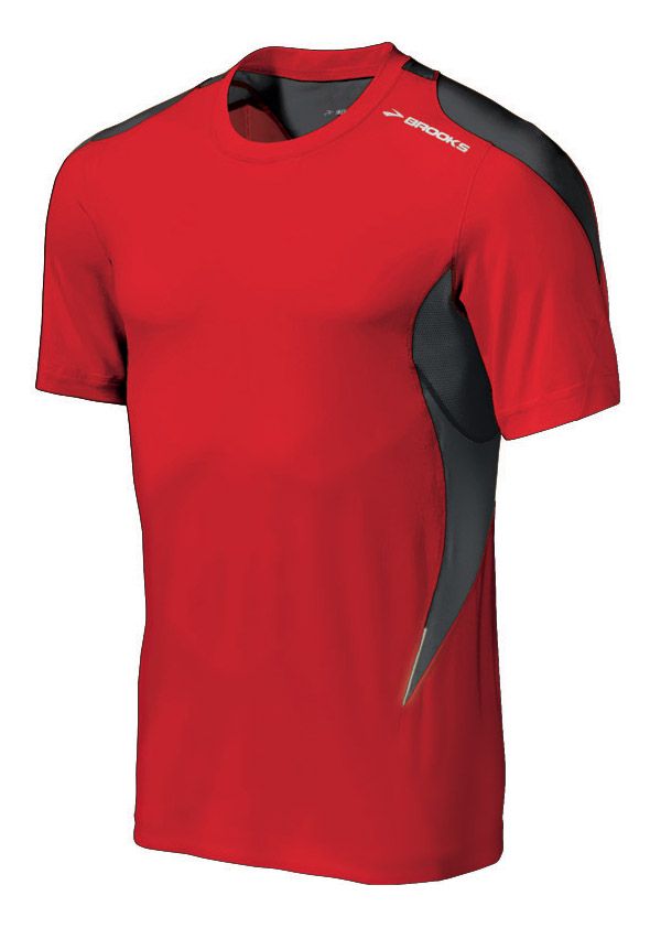 Mens Brooks Equilibrium Short Sleeve Short Sleeve Technical Tops