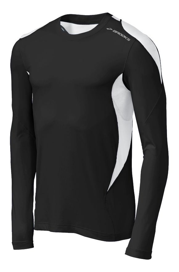 Mens Brooks Equilibrium Long Sleeve Long Sleeve No Zip Technical Tops