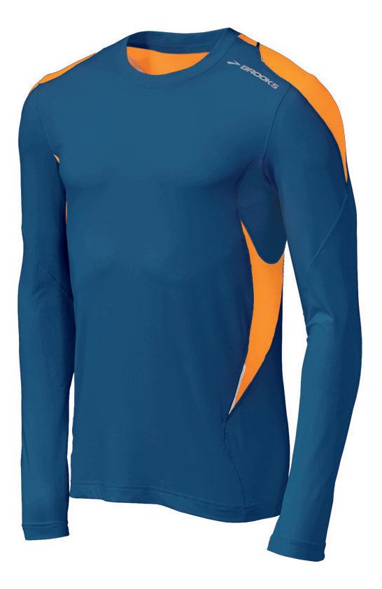 Mens Brooks Equilibrium Long Sleeve Long Sleeve No Zip Technical Tops