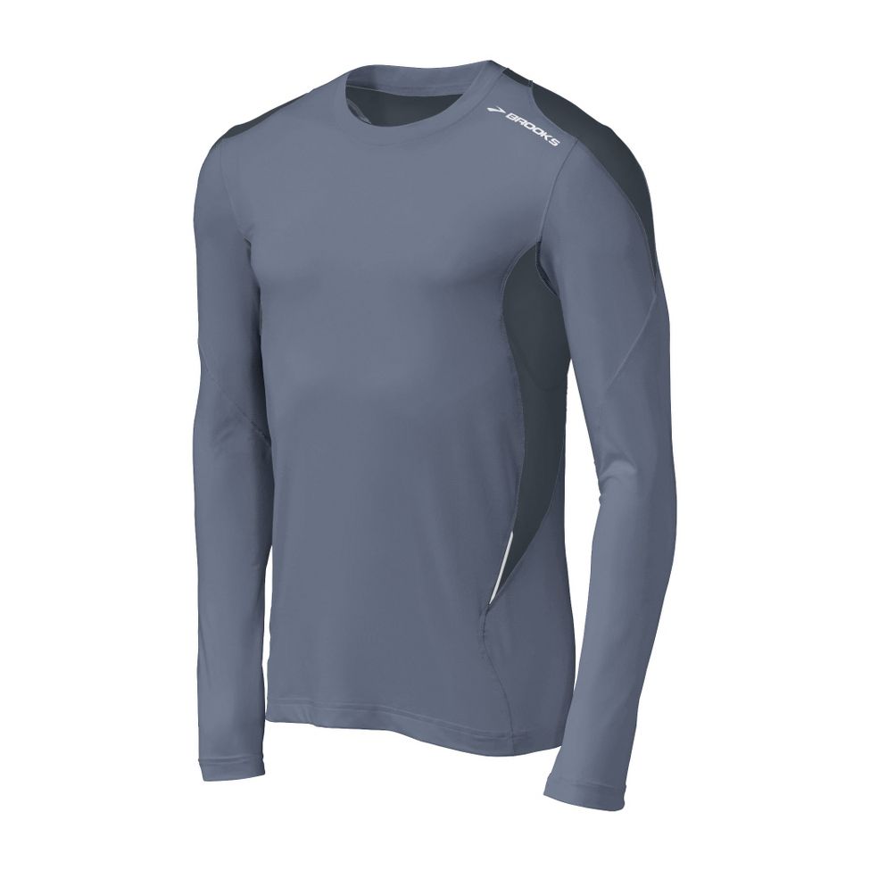 Mens Brooks Equilibrium Long Sleeve Long Sleeve No Zip Technical Tops