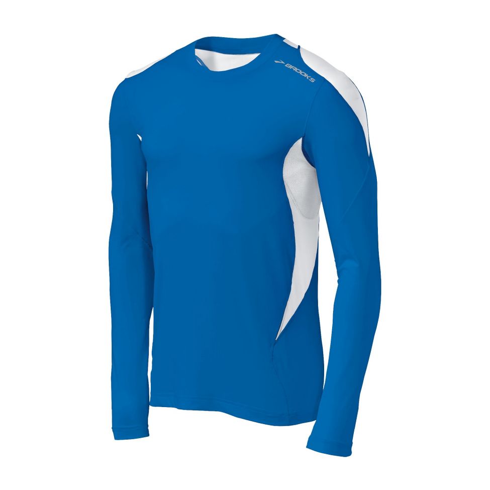 Mens Brooks Equilibrium Long Sleeve Long Sleeve No Zip Technical Tops